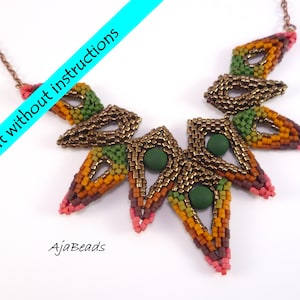 Phasian necklace - autumn colors - a kit WITHOUT instructions