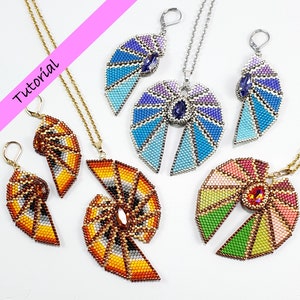 Beading tutorial Wings pendants and earrings image 1