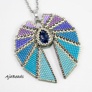 Beading tutorial Wings pendants and earrings image 7