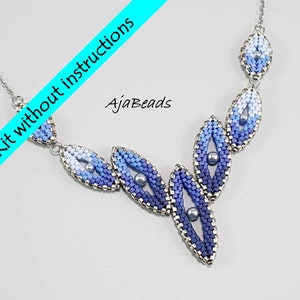 Vicky necklace - blue mat - a kit WITHOUT instructions