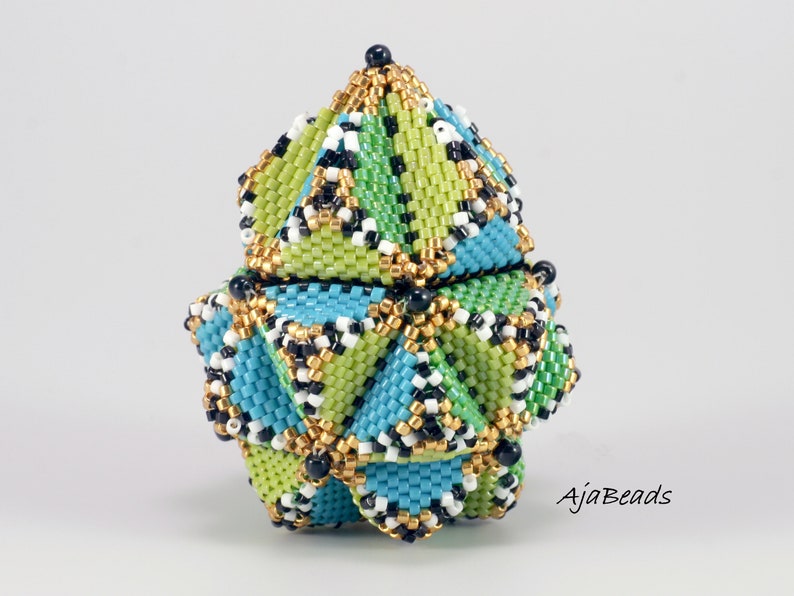 Beading tutorial Egg-box image 6