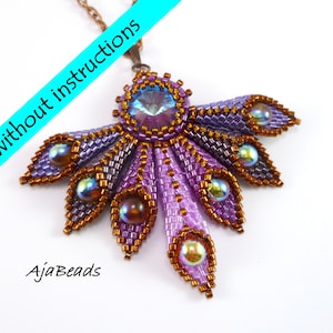 Olivia pendant - violet - a kit WITHOUT instructions