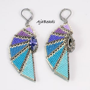 Beading tutorial Wings pendants and earrings image 8