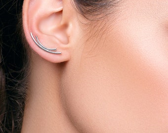 Piccoli orecchini a cerchio in argento Sterling 925 per donne e