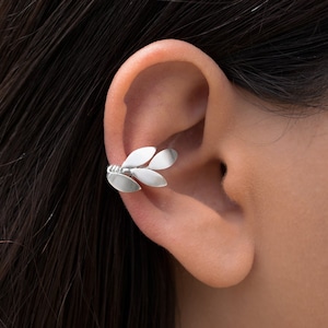 Elf Ear Cuff - Leaf Ear Wrap Earring, No Piercing EarCuff, Unique Wedding, Greek cuff and wrap gift for her