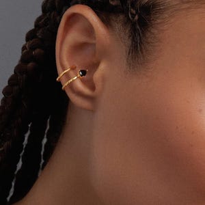 Snake Ear Cuff - Minimalistic Earring, No Piercing, Hypoallergenic Boho Earcuff gift for her unique