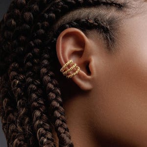 Minimalist Ear Cuff Earring - No Piercing Boho, Non-Pierced Earcuff gift for her unique