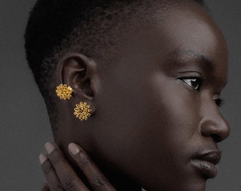 Sterling Silver Floral Ear Cuff: No Piercing Hypoallergenic Earring