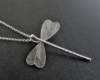 Mothers day gift Sterling silver Dragonfly necklace pendant sterling silver dragonfly pendant dragonfly mom jewelry