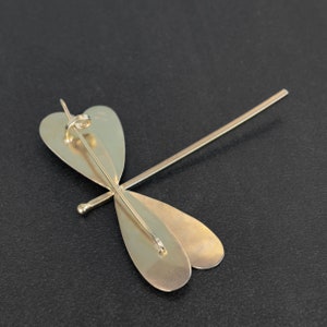 Mothers day gift Sterling silver Dragonfly brooch dragonfly broach dragonfly insect brooch dragonfly gift mom jewelry image 4