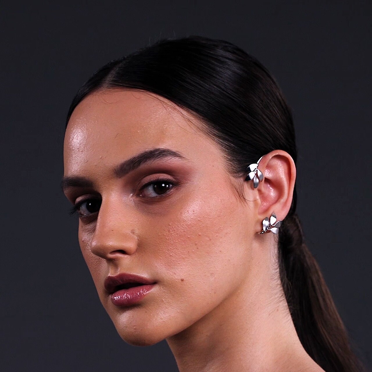 ORAZIO Set 3 Orecchini A Polsino Regolabili In Argento 925 - Finti Piercing Per Cartilagine, Placcati Oro 14K, Non Perforanti - 4