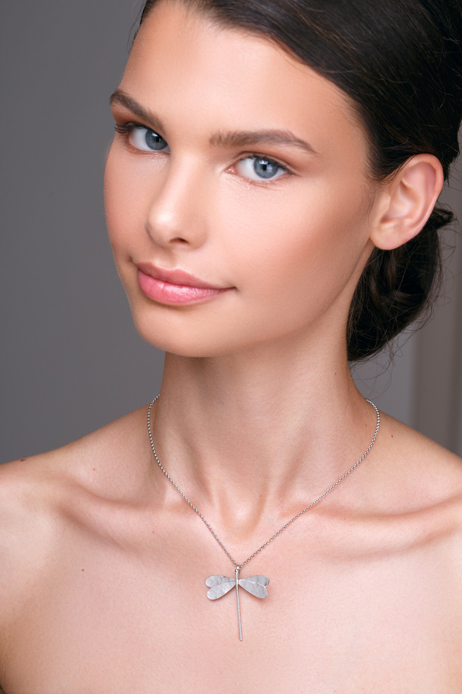 Dragonfly Jewelry Set Silver Dragonfly Gift Dragonfly Necklace Etsy