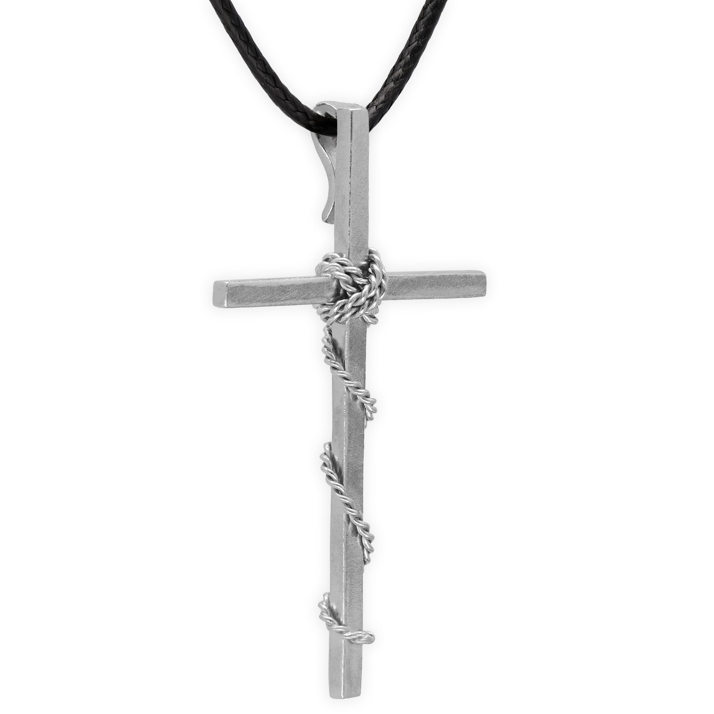 Stainless Steel Unisex Jewelry SLYSZMC Silver Cross Jewelry Set