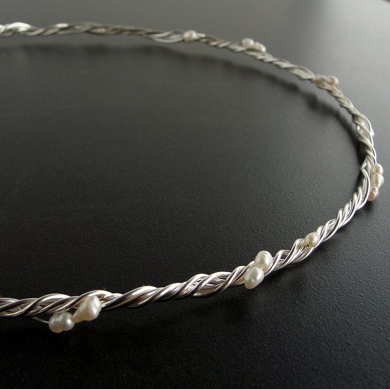 \u03c3\u03c4\u03ad\u03c6\u03b1\u03bd\u03b1 \u03b3\u03ac\u03bc\u03bf\u03c5 handmade stefana with freshwater pearls headband tiaras Sterling silver stefana pair of greek orthodox wedding crowns