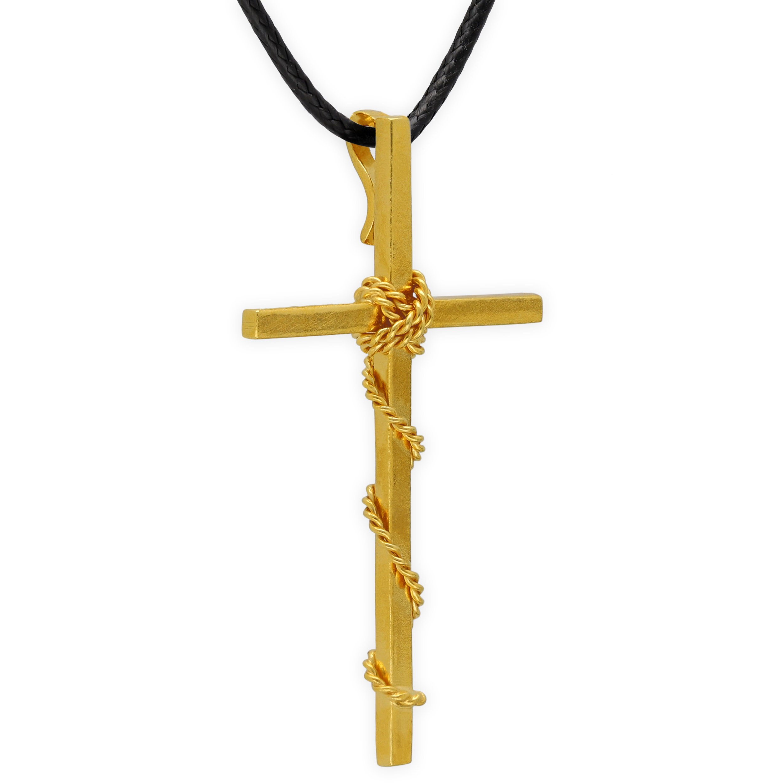 Sterling Silver Men's Cross Necklace Mens Gifts Chain Punk