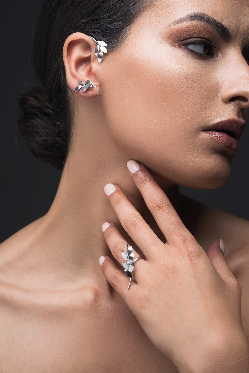 Ear Cuff No Piercing Ear Climber Earring Statement Earring Non Etsy