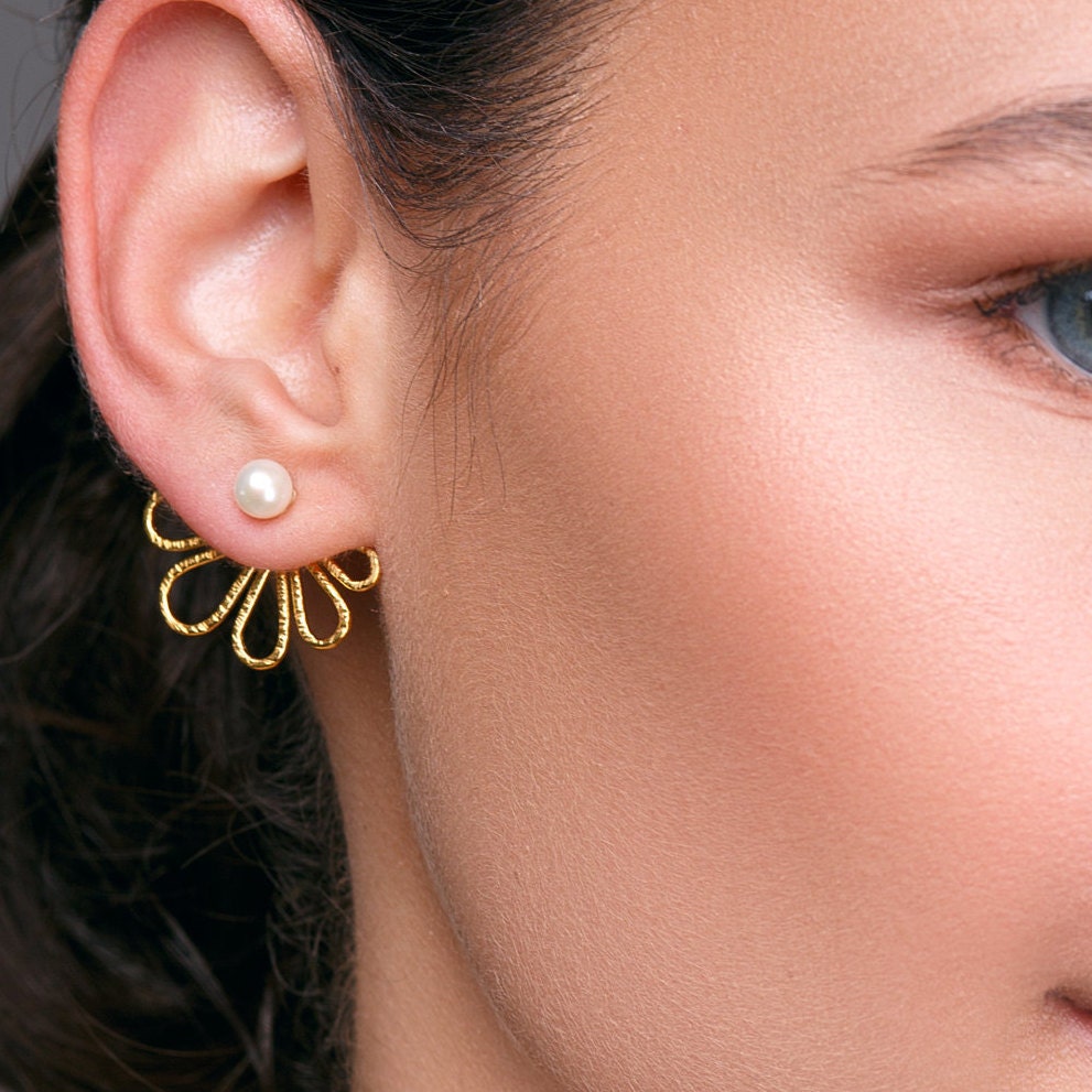 1 Paar Boho Ohrringe Lang Hohl Statement ohrstecker Schmuck damen Geschenk DE