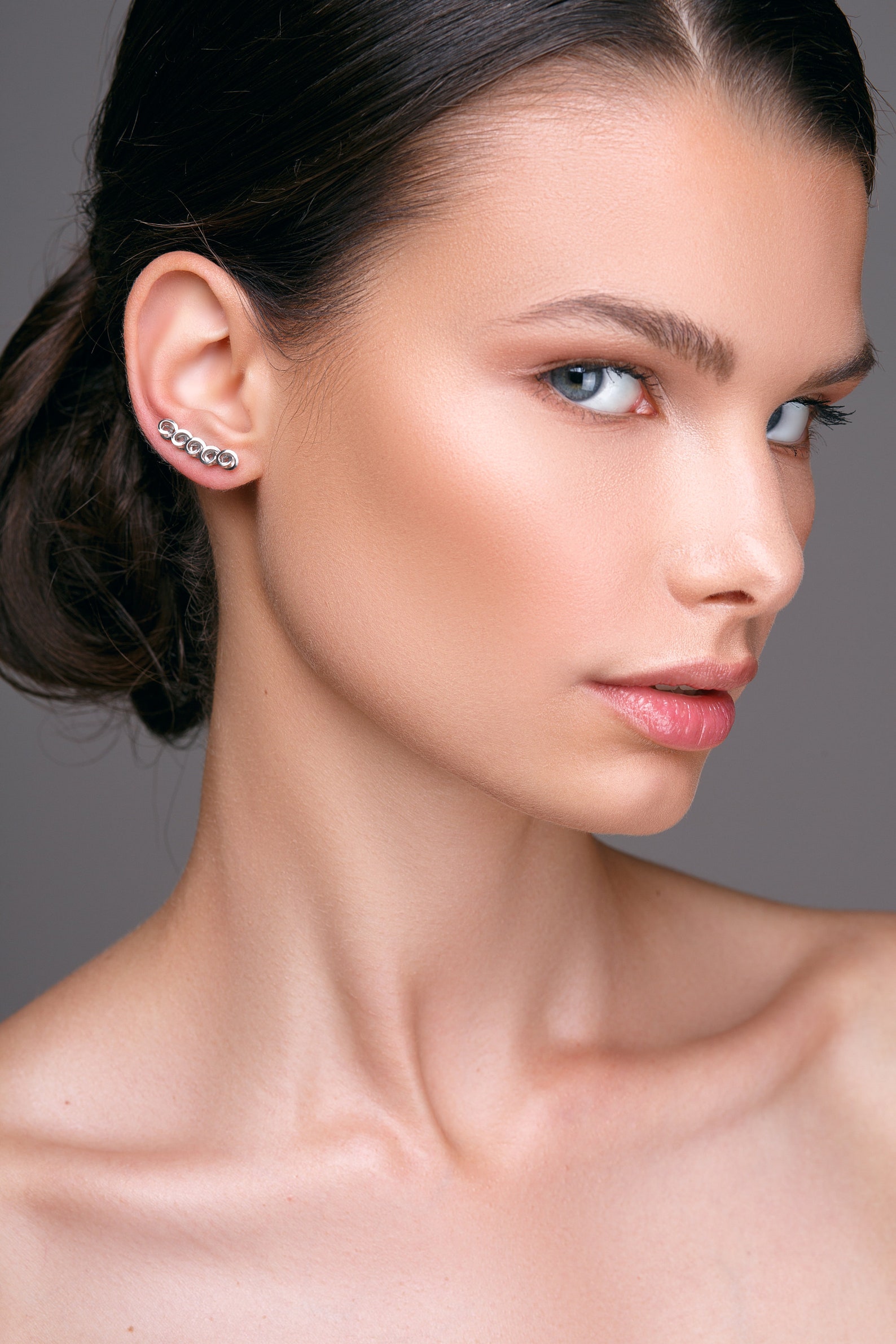 Rose Gold Ear Cuff Earrings Rose Gold Ear Crawlers Rose Gold Etsy