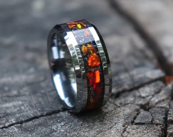 Stone Inlay Ring - Etsy
