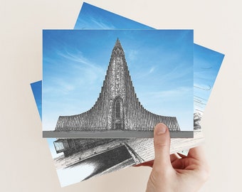 Reykjavik Postcards x 3 - Reykjavik Iceland - Reykjavik Cityscape - Iceland Souvenirs - From Iceland by Sonia Nicolson