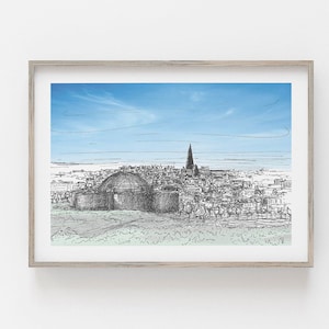 Souvenir d'Islande Reykjavik Impression Perlan Art mural Paysage urbain islandais
