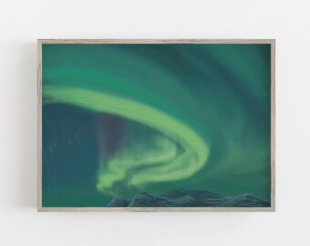 Northern Lights (Aurora Borealis) Printable Digital Download // From Iceland by Sonia Nicolson