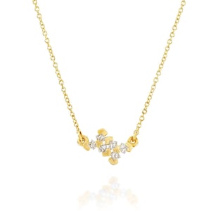 Collar de Diamantes Oro 18k
