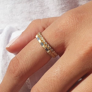 Unique Baguette Diamond Engagement Ring image 1