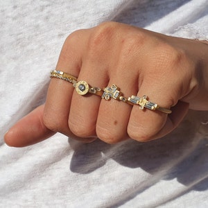 Unique Baguette Diamond Engagement Ring image 5