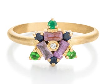 Sapphire Engagement 14k/18k ring