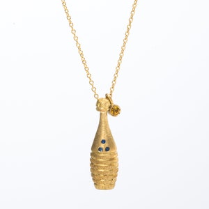 Blue & Yellow Sapphire necklace
