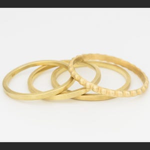 Gold Stacking Rings 14k
