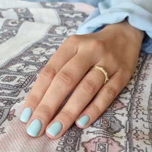 Unique Baguette Diamond Engagement Ring image 5