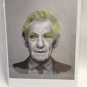SirIanMcKellen/10x8 1/2Printout/Black and White/Print/WallArt