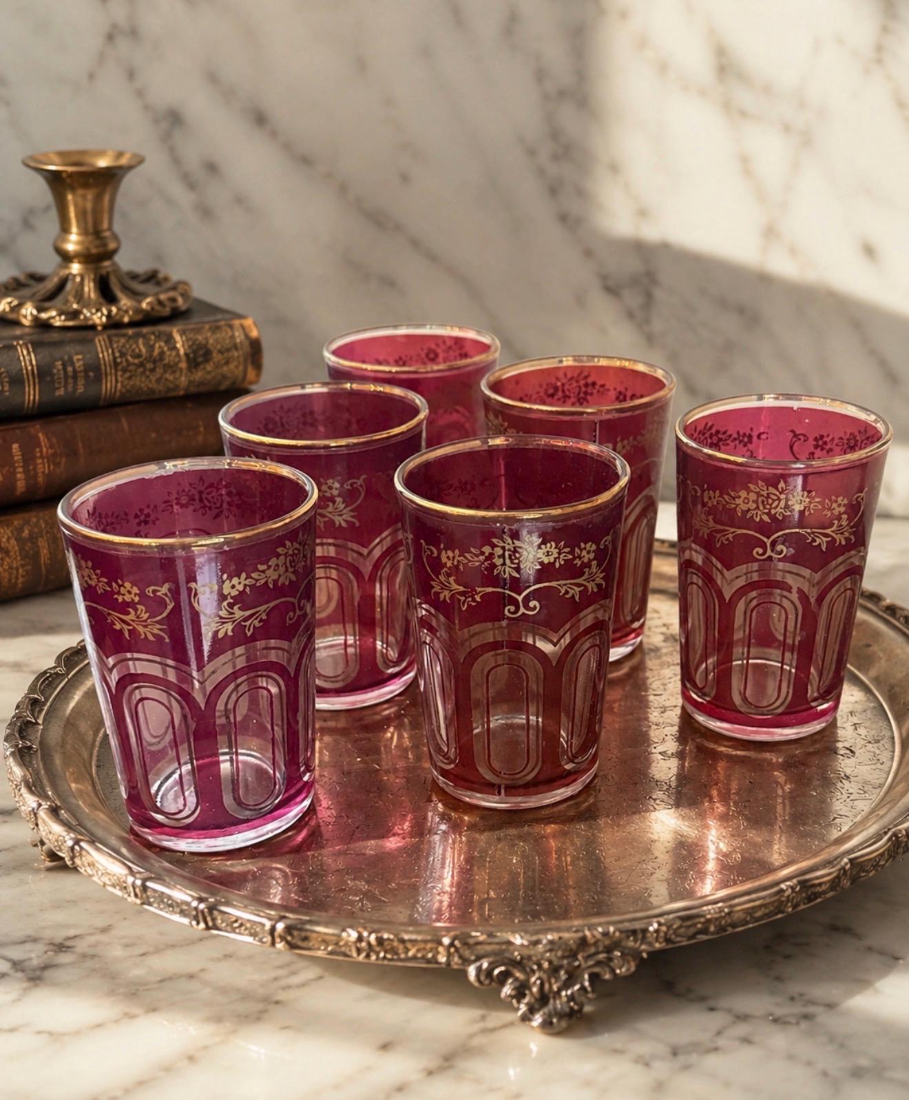アンティークのモーザー　グラス2客 Vintage Moser Glasses - Etsy