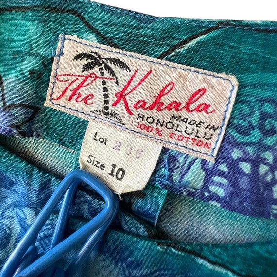 S M Top Coat Duster Tiki Tunic Blue by The Kahala… - image 5