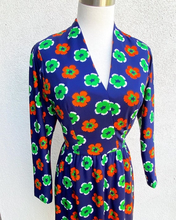 S 60s Pauline Trigere Designer Dress Vintage Mod … - image 1