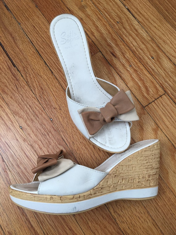 slip on cork wedges