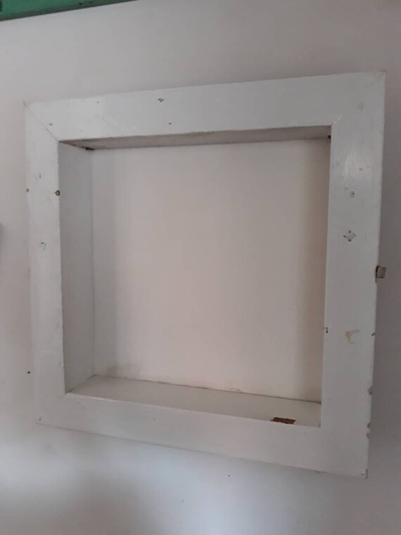 Vintage Italian Wooden Window Frame Shelf Rustic Farmhouse Etsy