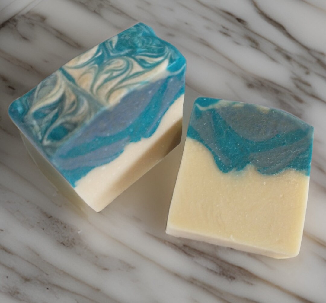 Handmade Blueberry Apple Body Soap, Handmade Soap Bars, Artisan Soap
