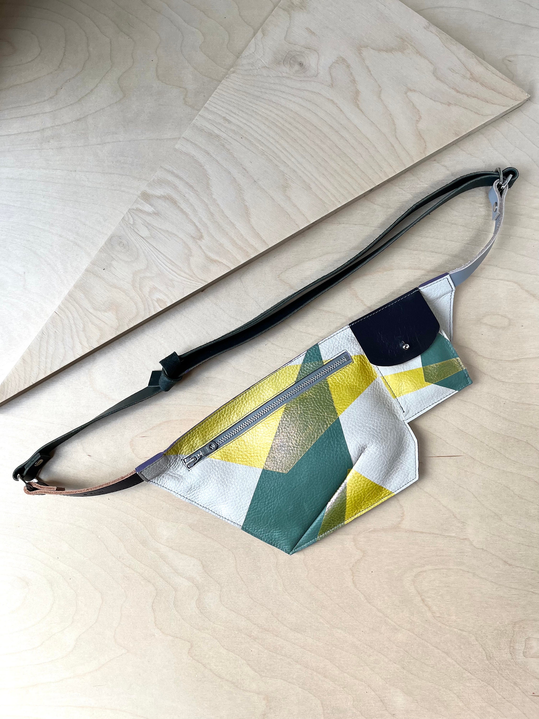 Colour block bum bag sale