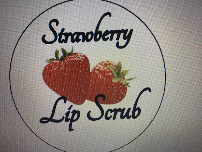 Lip Scrub Custom White Laser Sticker Labels Round 1 You Etsy