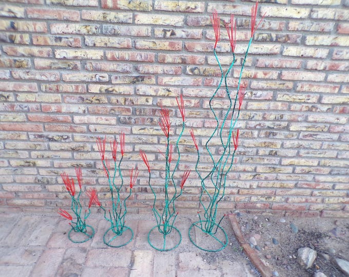 Featured listing image: Handmade Ocotillo Metal Yard Art – 4 Sizes | Southwest Decor | Free Shipping