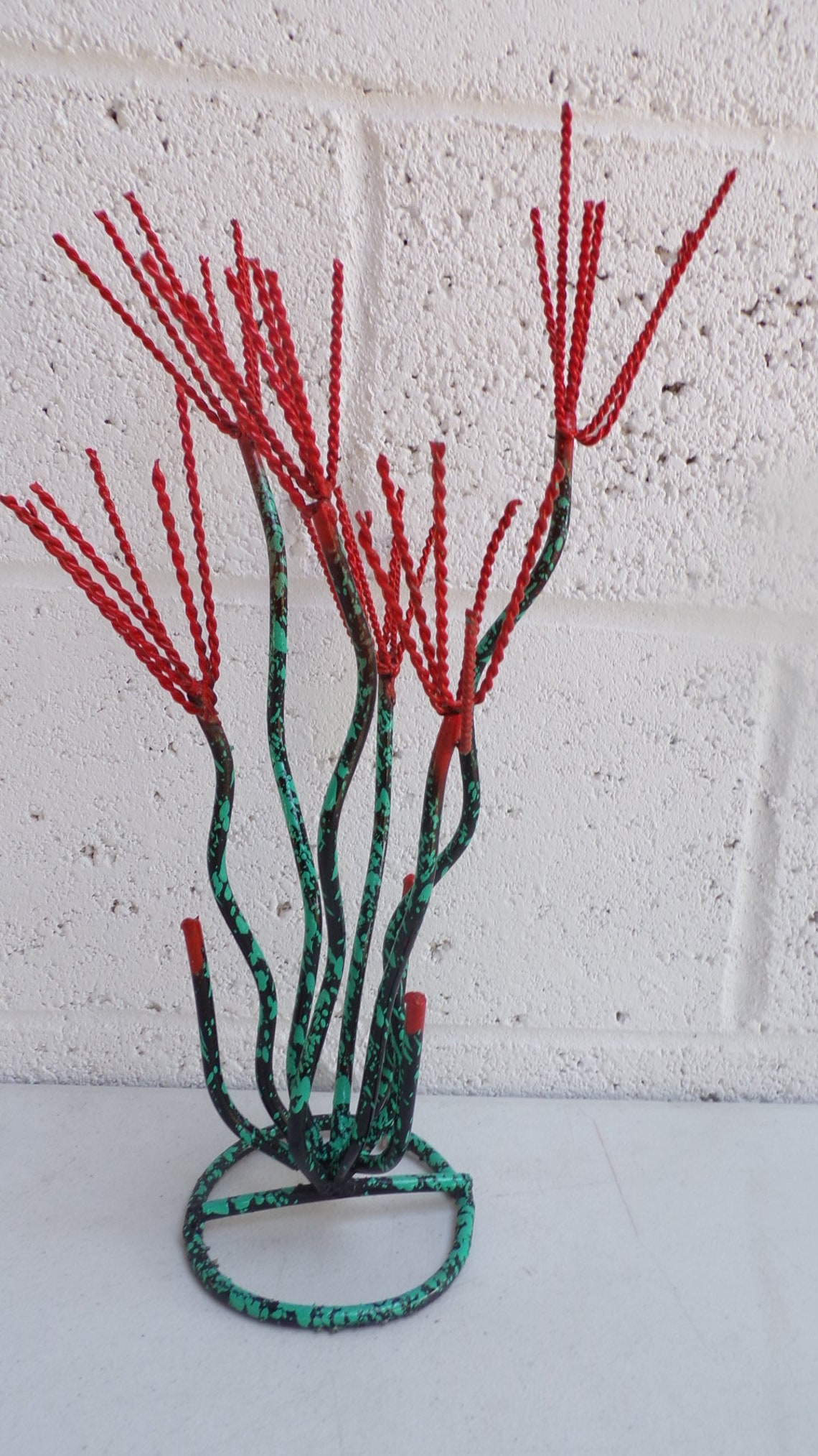 Small Ocotillo Metal Yard Art Hand Made Hand Painted See Etsy