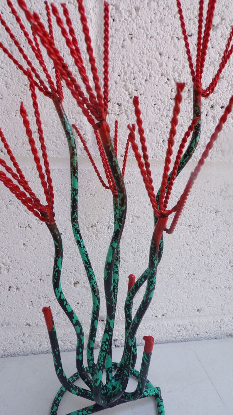Small Ocotillo Metal Yard Art Hand Made Hand Painted See Etsy