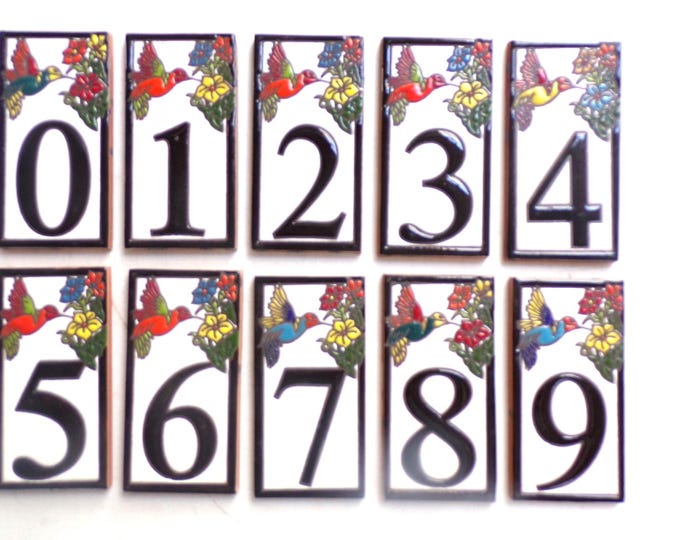 Featured listing image: Talavera Address Number Tiles – 8 Styles Available
