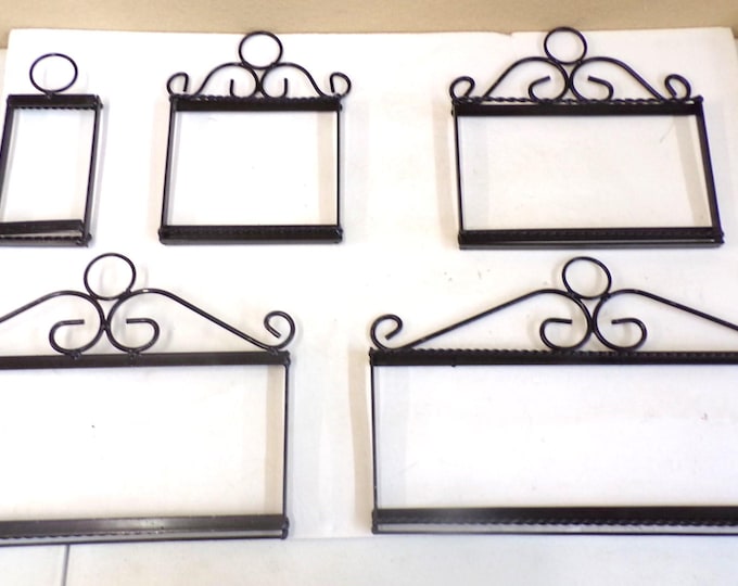 Featured listing image: Metal Horizontal Frames for Our 6" by 3" Talavera Tile Address Numbers. Address Tiles Shown for Display Are NOT INCLUDED. Free Shipping.