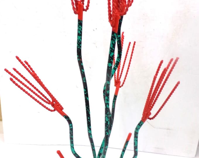 Featured listing image: Small Ocotillo Metal Yard Art, Handmade, Hand Painted, 15" Or More Tall. Free Shipping.