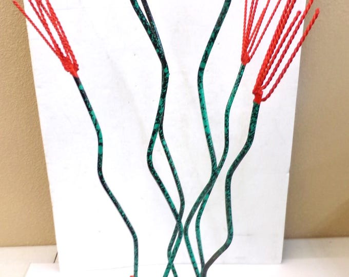 Featured listing image: Medium Ocotillo Metal Yard Art, Handmade, Hand Painted, 24" Or More Tall. Free Shipping.