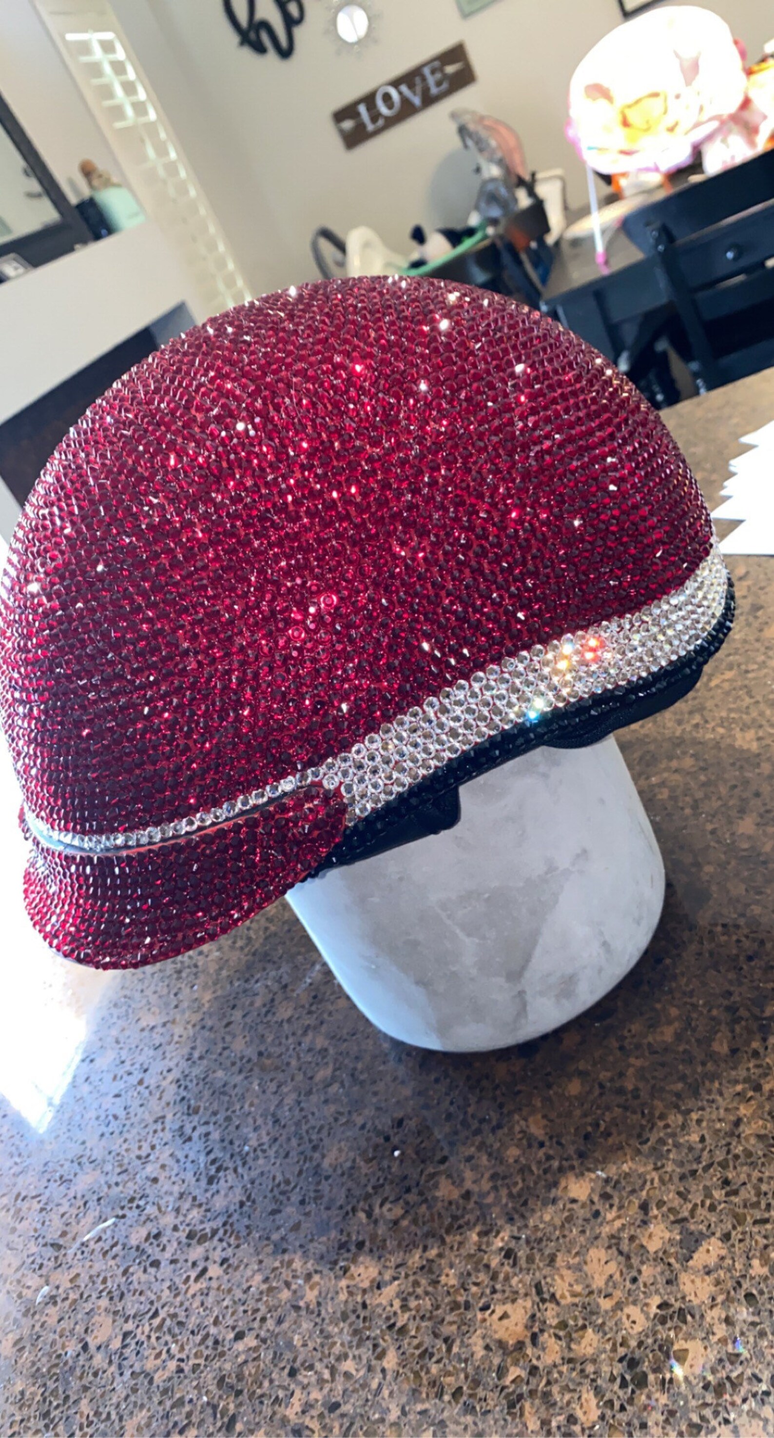 Swarovski Crystal Motorcycle Helmet Etsy